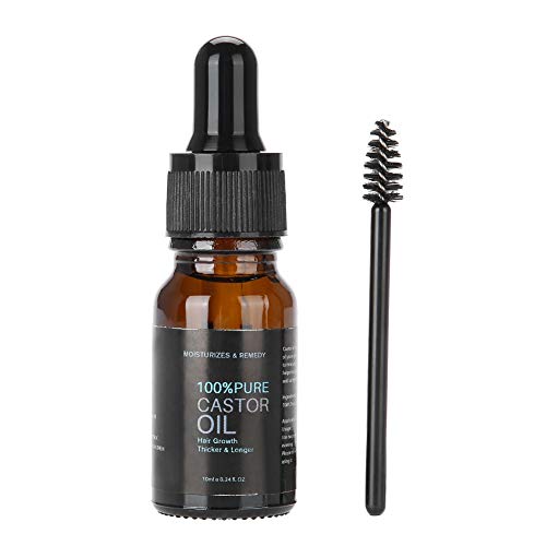 Pestañas impermeables, aceite natural de ricino de hierbas para un rápido crecimiento del cabello en pestañas y cejas.