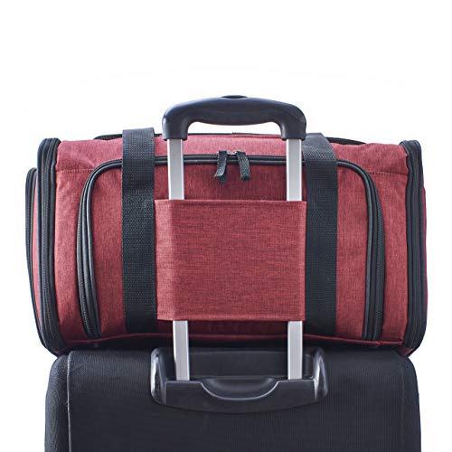 Pet Peppy Transportín para mascotas, aprobado por las compañías aéreas, de calidad prémium, ampliable por dos lados, diseñado para gatos, perros, gatitos y perritos, muy espacioso y blando