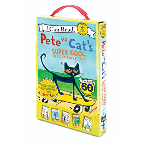 Pete The Cat's Super Cool Reading: Too Cool for School/Play Ball!/Pete at the Beach/Pete's Big Lunch/A Pet for Pete (My First I Can Read)