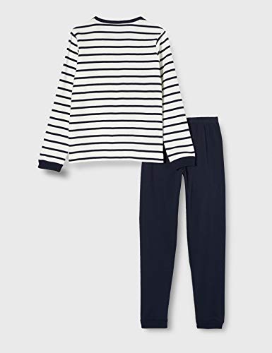 Petit Bateau 5547901 Pijama, Multicolor (Marshmallow/Smoking Bek), 2 años para Niños