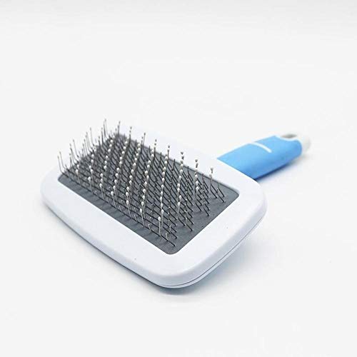 Pettini Cani Peluche Golden Retriever Pomerania Gato Peine De Depilación Perro Mediano Y Grande Puntada Abierta-Trompeta Azul