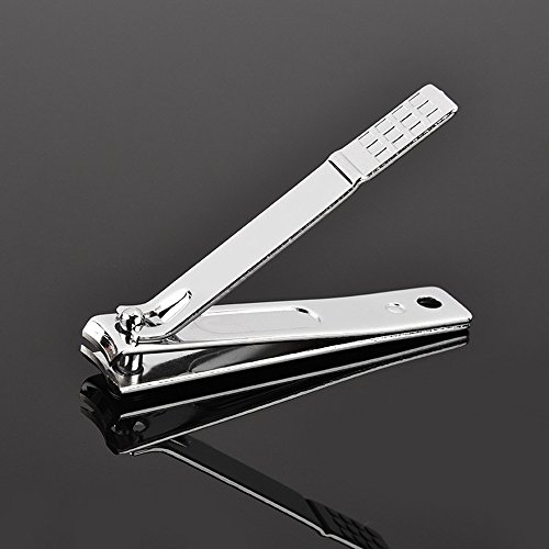 PhantomSky Set de 15 Piezas acero inoxidable manicura pedicura cortauñas limpiador cutícula Grooming Kit - tijeras de uñas perfecto sistema para el uso profesional y diario de herramienta