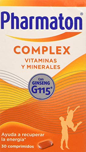 Pharmaton | Multivitamínico con ginseng | Complex 30 comprimidos | Ayuda a recuperar la energía