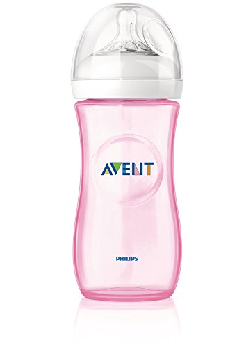 Philips Avent SCF697/17 - Biberón, tetina suave y flexible, anticólicos, PP 0% BPA, 330ml, color rosa