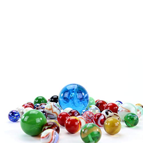 PhiLuMo - Canicas de cristal de colores (500 g)
