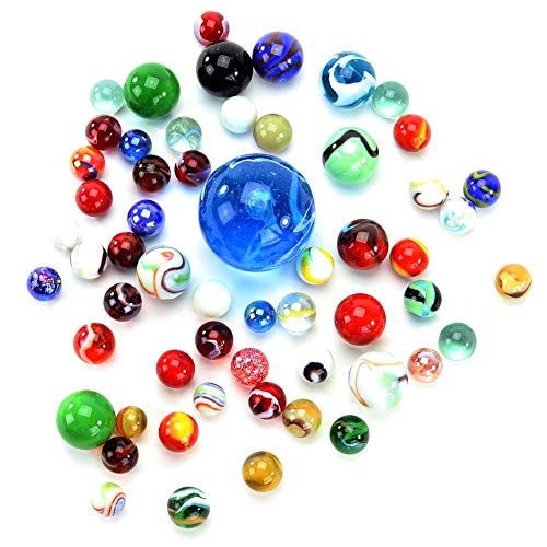 PhiLuMo - Canicas de cristal de colores (500 g)