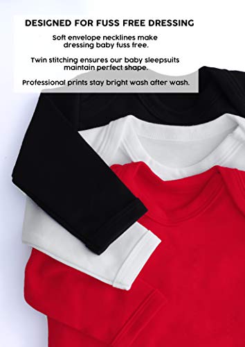 Pijama alternativo para bebé para niños o niñas | Mono pirata de calavera y huesos Jolly Roger - gótico ropa de bebé, Halloween | BABY MOO'S UK Talla:0-3 meses