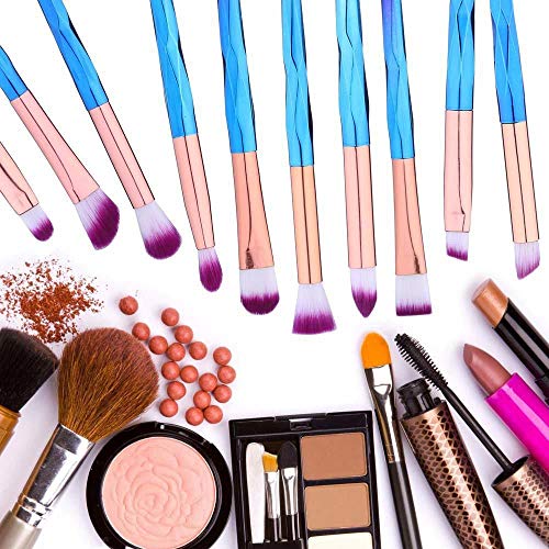 Pincel para maquillaje, juego de ojos: Best Choice 10 Piece Essence - Shader, Apply Better Cosmetics, Brush Bucket