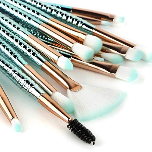 Pincel para maquillaje, juego de ojos: Best Choice 15 Piece Essence - Shader, Apply Better Cosmetics, Brush Bucket