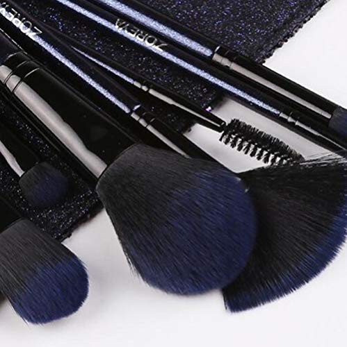 Pinceles De Maquillaje 7 Unids Profesional Premium Sintético Sombra De Ojos Corrector Crema Para Cejas Crema Líquida Mezcla Líquida Con Bolsa De Cosméticos Star Style