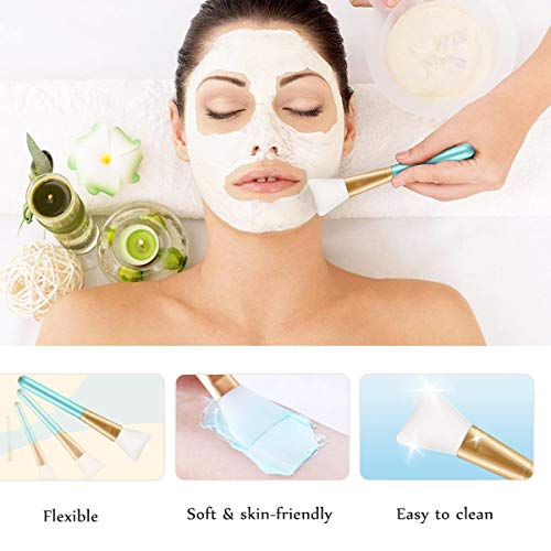 Pinceles de Mascarilla,Zuzer 3pcs Brochas Maquillaje Facial & 3pcs Venda de Pelo Mujer Diademas Pelo Banda Maquillaje para Niña Mujer Facial