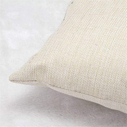 Pingrog Algodón Arpillera Cojín Cuadrado Cojín Casual Chic De Princesa Cojín De Almohada Bar Beneficio Uso Festival Cupón Uso Navidad Sofá Cama Decoración del Hogar Paquete De 2 Años