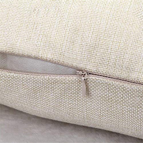 Pingrog Algodón Arpillera Cojín Cuadrado Cojín Casual Chic De Princesa Cojín De Almohada Bar Beneficio Uso Festival Cupón Uso Navidad Sofá Cama Decoración del Hogar Paquete De 2 Años