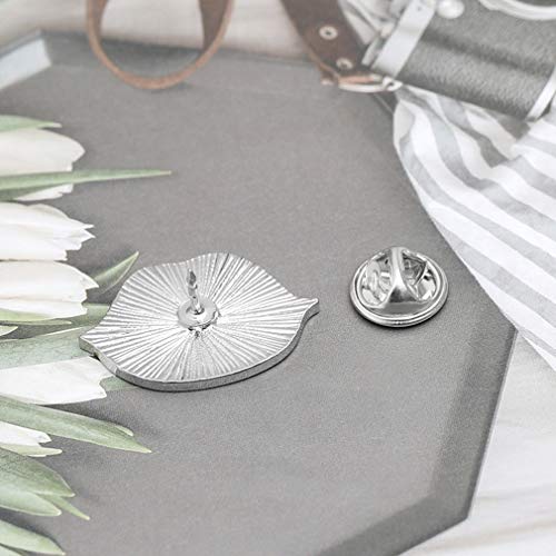 Pinhan - Broche esmaltado Punk con Forma de pintalabios, diseño de Dibujos Animados, Aleación, Diamantes de imitación, Labios C1427, 2.7 * 1.9cm