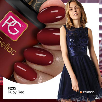 PINK Gellac color 235 Ruby Red esmalte pintauñas gel permanente 14 días …