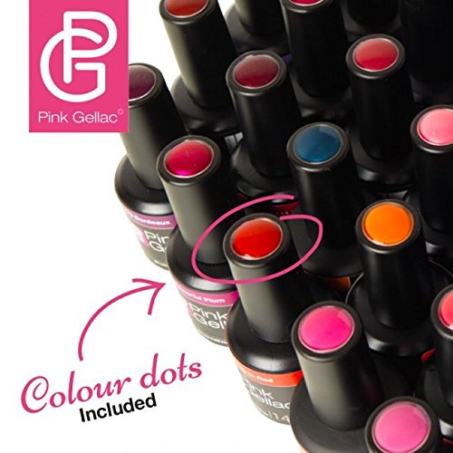Pink Gellac – Esmalte de uñas de gel Lady de color rojo, de 15 ml