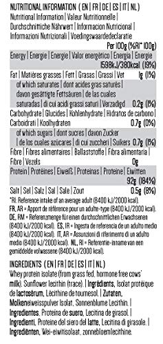 PINK SUN Natural Whey Aislado de Proteína de Suero 420g Hierba Alimentada sin Hormonas Neutro sin Sabor sin Gluten sin Soja Whey Protein Isolate Powder (92% protein) Grass fed Unflavoured