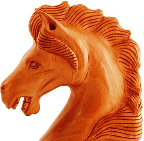Pintalabios de madera tallado de color morado para caballo y miniatura para mesa, expositor, regalo indio (11259)