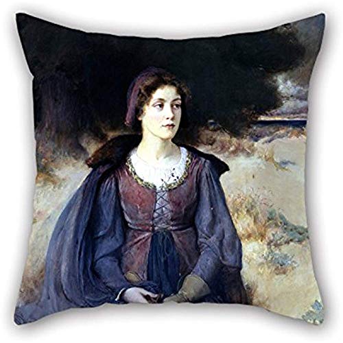 Pintura al óleo Stephen Douglas Volk - Ye Maiden 'S Reverie Pillow Fundas es apto para tumbona Valentine Teens Girls Lover Bedroom