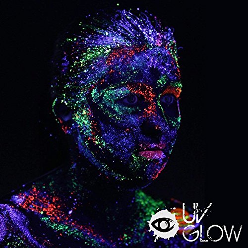 Pintura Corporal y Facial 10ml UV GLOW Conjunto De 8 Tubos Neón Fluorescente incandescente