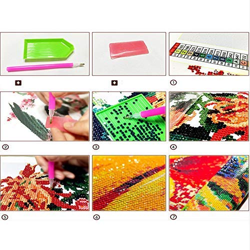 Pintura De Diamante 5D Diy España Amanecer Bordado Cuadrado Diamante Punto De Cruz Mosaico De Diamantes De Imitación Pintura Decoración Del Hogar Regalo 40X50Cm