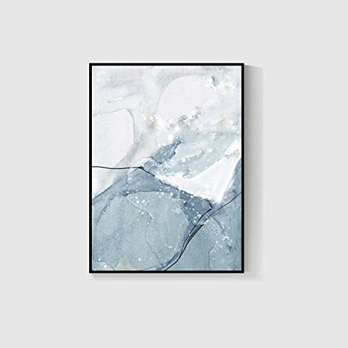 Pintura de tinta moderna Línea de acuarela Pintura de lienzo Impresión Arte Cartel Pared Sala de estar Decoración del hogar 21X30cm