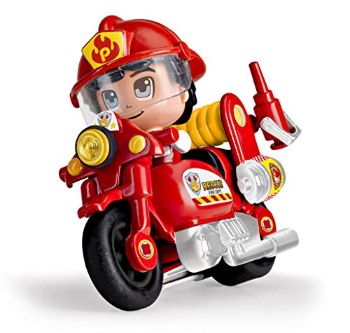 Pinypon Action - Moto de Bombero con 1 figurita, para niños y niñas de 4 a 8 años (Famosa 700014783) , color/modelo surtido