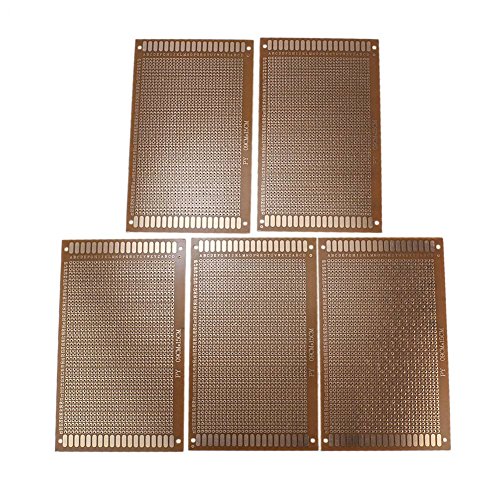 Pinzhi 5X Universal 9x15cm Prototipo Placa PCB para DIY Circuito Protoboard Arduino Nuevo