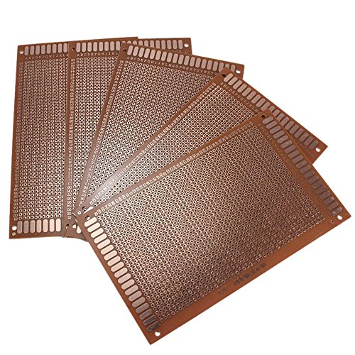 Pinzhi 5X Universal 9x15cm Prototipo Placa PCB para DIY Circuito Protoboard Arduino Nuevo