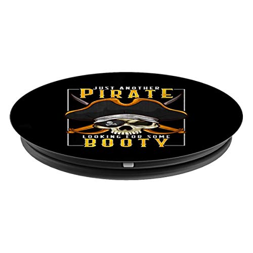 Pirata en busca de un botín divertido de recoger a las chica PopSockets Agarre y Soporte para Teléfonos y Tabletas