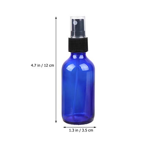 Pixnor Botella de Spray de Vidrio de 6 Piezas Botella de Atomizador Pequeña de 60 Ml Contenedor de Spray de Aceite Esencial para Viajes Y Bricolaje