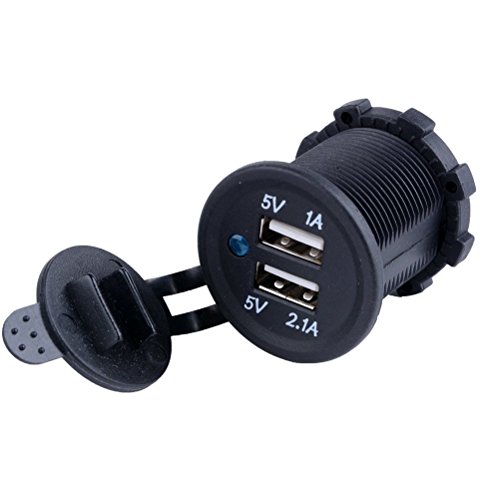 Pixnor Doble puerto USB adaptador de coche mechero Socket Splitter 12v cargador