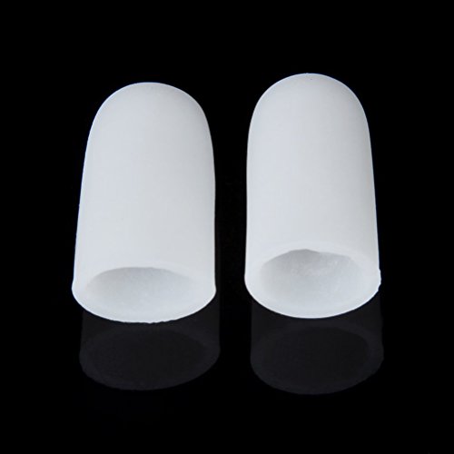 PIXNOR Protectores de juanete de Gel de separadores de dedo del pie dedo del pie Straighters correctores - 1 par, tamaño S