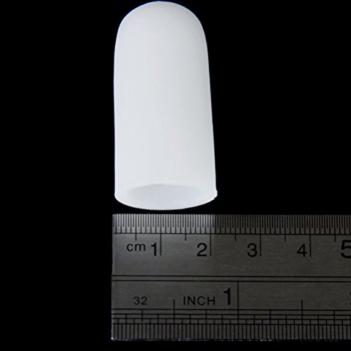 PIXNOR Protectores de juanete de Gel de separadores de dedo del pie dedo del pie Straighters correctores - 1 par, tamaño S