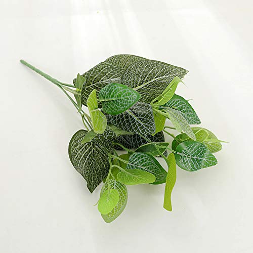 Plantas Falsa Artificial Hojas Verdes jardín Decoración del hogar simulado de Plantas Área Pared medianera decoración de la Boda Suministros, P