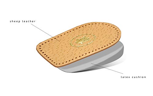 Plantilla Para El Talón de Cuero Auténtico Con Almohadilla De Espuma, Plantillas Ortopédicas Para Zapatos Para Hombres Y Mujeres, Kaps Airflex, Todos Los Tamaños (41-43 EUR)
