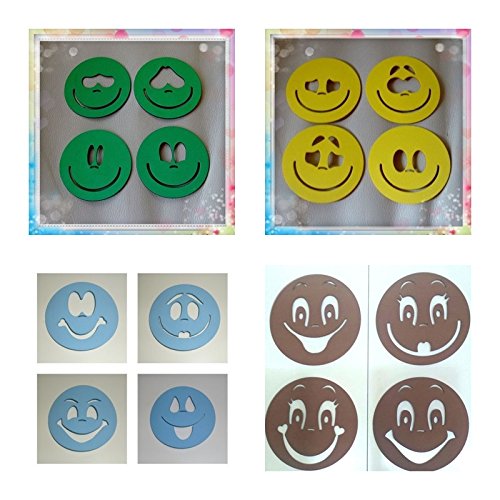 Plantillas para pintar caras de fofuchas para bolas de porex de 7 cm