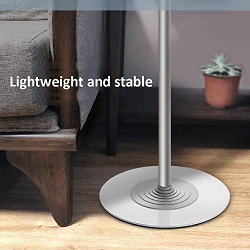 Plata Aleación De Aluminio Soporte Tablet 7,Altura Regulable 136-187cm/53.5-73.6in Tripode para Ipad 2018 para Grabación De Videos De Youtube, Maquillaje, Selfies, Fotografía, Transmisión En Vivo