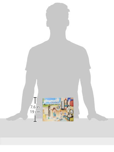 PLAYMOBIL City Life Baño, con Efectos de Luz, a Partir de 4 Años (9268)