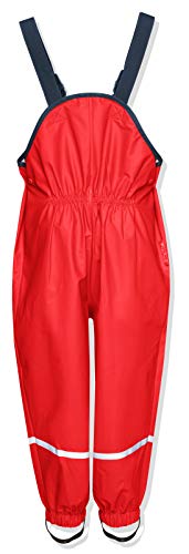 Playshoes Regenlatzhose Pantalón impermeable, Rojo, 5-6 Años/116 cm Unisex bebé