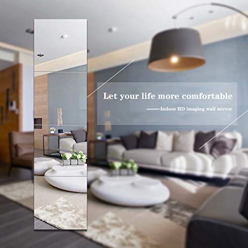 PLIENG Espejo De Cuerpo Entero HD Costuras Sin Marco Espejo De Baile Pasta Dormitorio Espejo De Pared Decoración Espejo para Mujer Regalos,28x28cm