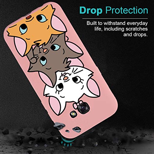 Pnakqil Funda Samsung Galaxy A5 2017 Rosa Ultrafina y Ligero Flexible Soft Carcasa TPU Suave Silicona Case Anti Golpes Bumper Protectora Cover para Teléfono Samsung GalaxyA5, Cerdo