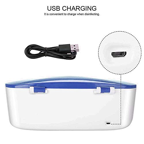 Podofo Caja de esterilización UV, Dispositivo de desinfección LED para uñas, Herramienta de limpieza de caja de esterilizador de luz ultravioleta para herramientas de maquillaje, Juego de manicura