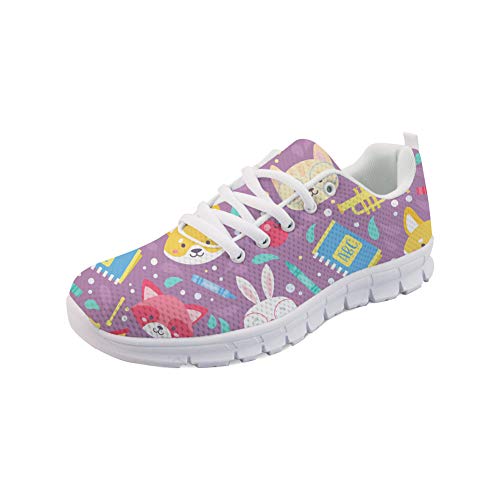 POLERO Sneaker Zapatillas de Deporte Nurse Bear Botiquín para Dama Mujer con Cordones 38 Talla Europea