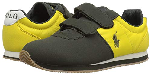 Polo by Ralph Lauren Brightwood, Hunter Green/Varsity Gold, Talla 4.5 M US Toddler