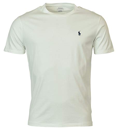 Polo Ralph Lauren Camiseta con cuello circular de hombre (XX-Large, White)