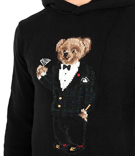 Polo Ralph Lauren Maglia Martini Bear con Cappuccio Uomo Mod. 710722840 XS