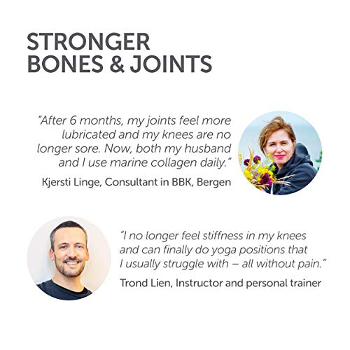 Polvo de colágeno marino puro noruego | Sabor a limón | Péptidos hidrolizados | de bacalao noruego, ártico y salvaje | Suplemento para la piel, cabello, tendones, ligamentos | 100% natural | 300 g