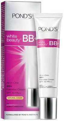 Pond's 2 X Belleza blanca Bb + todo en uno Equidad Crema SPF 30 Pa ++ (18 G) Pack de 2