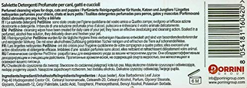 PORRINI Toallitas Higiene para Perro y Gato, Pasión, 40 uds, Perro
